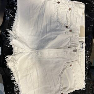 Agolde Cream Jean Shorts
